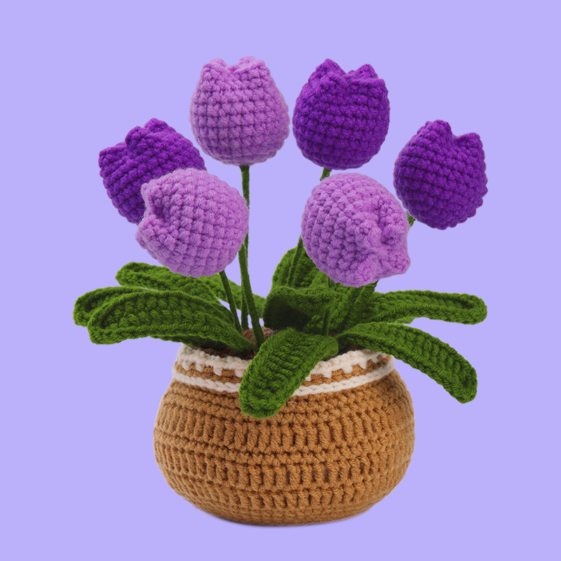 Purple Tulip Crochet Kits
