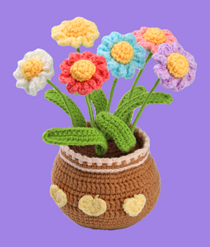 Rainbow Daisy Crochet Kits