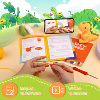 Yellow Dinosaur Crochet Kit for Beginners