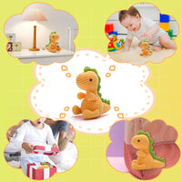 Yellow Dinosaur Crochet Kit for Beginners